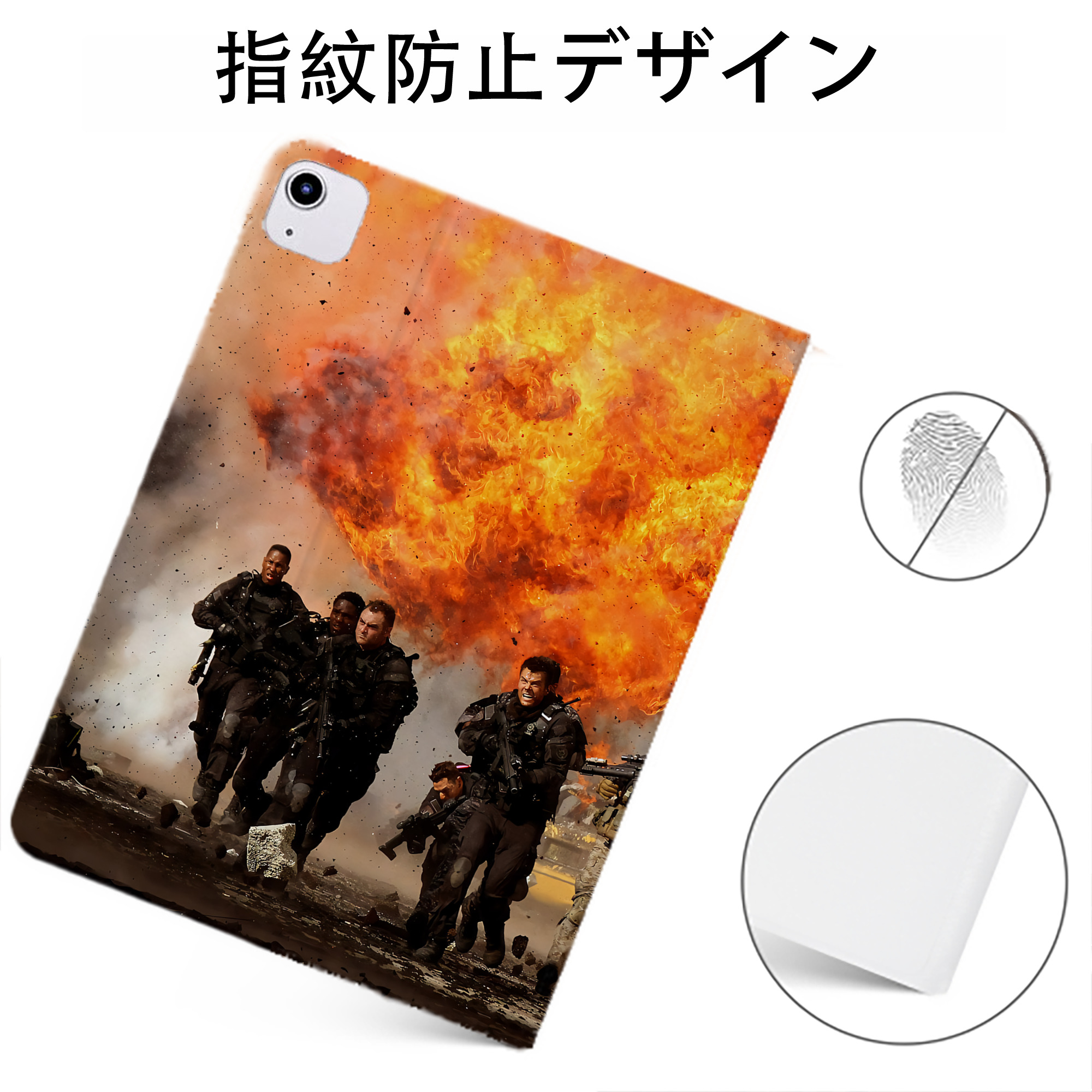（画像用） Transformers トランスフォーマー IPadケース ペンホルダー付き ブックスタイルデザイン